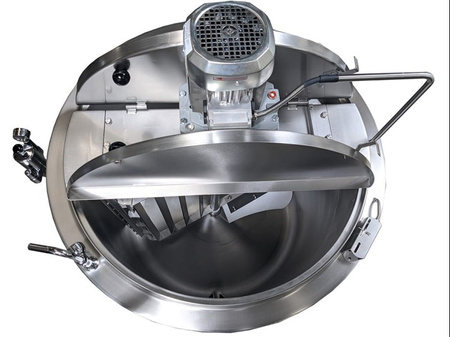 Kocioł warzelny gazowy z grzaniem pośrednim | opcja mieszadła | ekran dotykowy | 48 kW | 500 l | 1320x1330x1080 mm | RQK-505GR