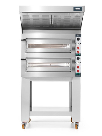 Piec do pizzy elektryczny Cuppone Tiepolo | dwukomorowy | 6+6x36 | TP635/2CM