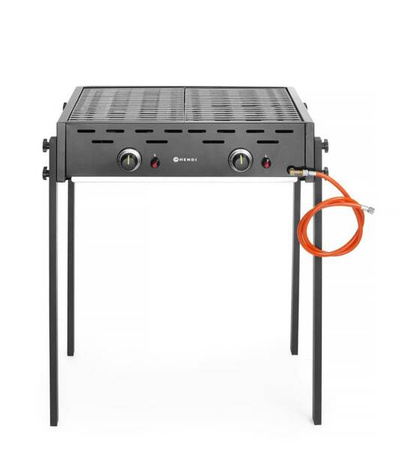 Grill gazowy Roast-Master Pro Black czarny HENDI 148822