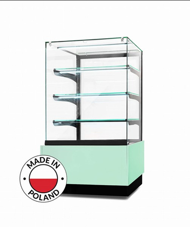 Witryna cukiernicza chłodnicza Dolce Visione Premium 700 | podświetlany cokół | 700x670x1300 mm