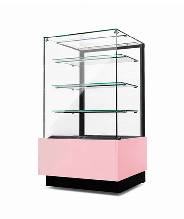 Witryna cukiernicza neutralna Dolce Visione Neutro Premium 700 | wnętrze ze stali nierdzewnej | 700x670x1300 mm