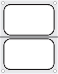 Matryca do zgrzewarki Duni DF10 na dwie tacki 178x113 mm HENDI 805794