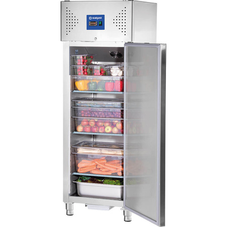 Szafa chłodnicza ze stali nierdzewnej na nóżkach, GN 2/1, V 600 l STALGAST 830592