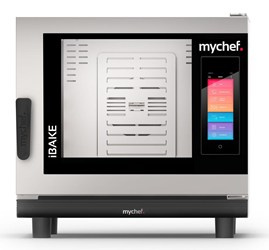 Piec konwekcyjno-parowy elektryczny | piekarniczo-cukierniczy | automatyczny system myjący | 4x600x400 | 7,3 kW | 400 V | Mychef iBake 4E TSC | System TSC - najwyższa stabilność temperatury