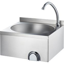 Touchless washbasin with knee switch and faucet STALGAST 610004