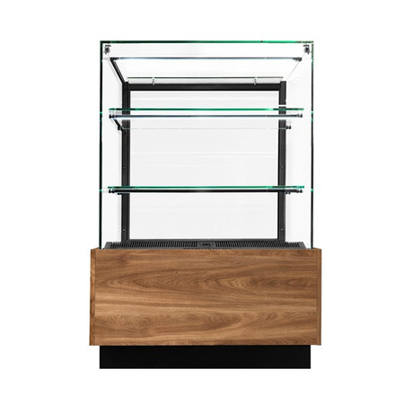 Witryna cukiernicza chłodnicza Dolce Visione Breve Premium 700 | wnętrze ze stali nierdzewnej | wersja obniżona | 700x670x1110+/-10 mm