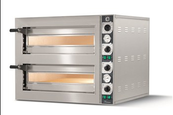 Piec do pizzy elektryczny Cuppone Tiziano | dwukomorowy | 4+4x20 | TZ420/2M