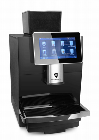 Automatyczny ekspres do kawy RQK2B z ekranem dotykowym | pojemnik 2l | podłączenie do wody | czarny