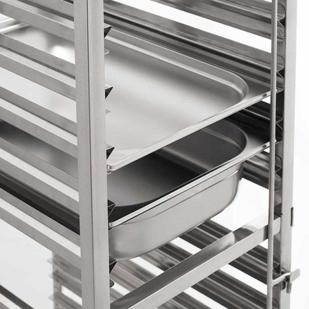 Wózek transportowy ze stali nierdzewnej, 16x 400x600 mm 662461 STALGAST