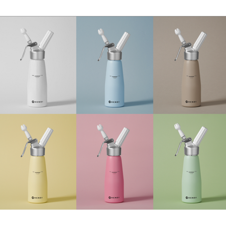 Syfon do bitej śmietany Kurt Scheller Edition, aluminiowy, niebieski - 0 HENDI 975862