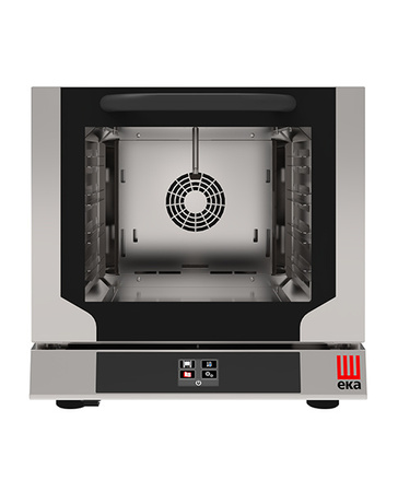 Piec konwekcyjny z nawilżaniem Evolution Next 4x 429x345 mm, elektryczny, z panelem dotykowym, Tecnoeka, 220-240V/3150W, 590x709x(H)589mm  | EKF423NTUD
