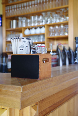 Skrzynka na karty menu i sztućce HENDI 664148