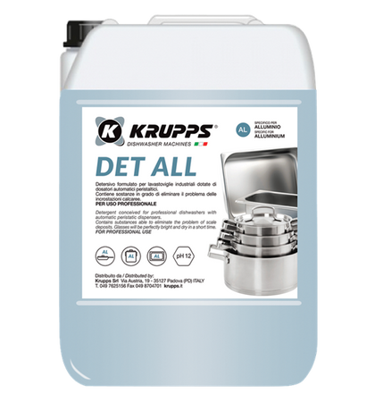 Profesjonalny płyn do mycia naczyń aluminiowych KRUPPS 12 kg | DET ALL | RESTO QUALITY DET ALL