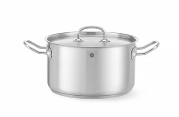Garnek średni z pokrywką Kitchen Line, poj.5,5 l, fi.240x(H)135 mm HENDI 836309