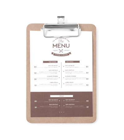 Podkładka pod kartę menu 125x180 mm HENDI 664179