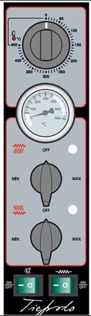 Piec do pizzy elektryczny Cuppone Tiepolo | jednokomorowy | 9x36 | TP935/1CM
