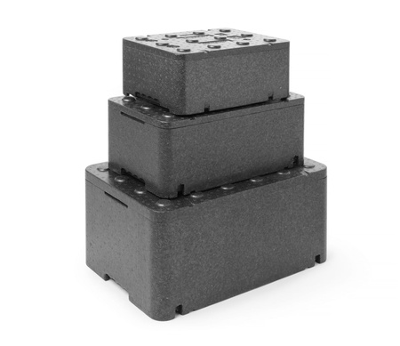 Pojemnik termoizolacyjny z piocelanu, o wym. 600x400x296 mm, 47L HENDI 707593