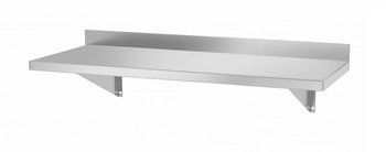 Półka wisząca na konsolach, z dwiema konsolami, o wym. 800x300x2 HENDI 816486