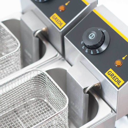 Frytownica, Gredil, V 2x3 l, P 2x2.2 kW STALGAST 746070