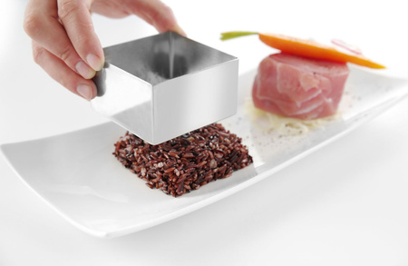 Pierścień kucharsko-cukierniczy kwadratowy, o wym. 80x80x45 mm HENDI 512173