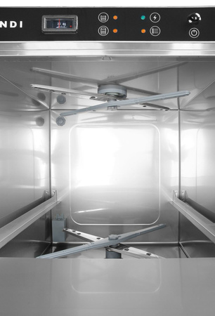 Zmywarka do naczyń 50x50, manualna, z dozownikiem detergentu i p HENDI 230251