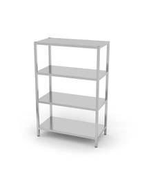 Regał magazynowy 4 półki pełne - skręcany, o wym.1000x400x(H)18 HENDI 812525