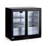 Lodówka barowa z podwójnymi drzwiami suwanymi, Arktic, 197 l, czarna HENDI 233917