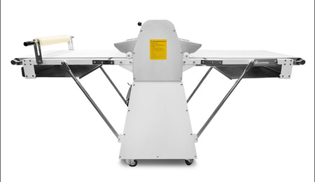 Wałkowarka piekarnicza do ciasta RQSM-550 | kruchego | francuskiego |  taśma 500 mm | 2610x1070x890 mm