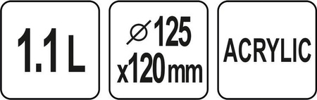 POJEMNIK TERMOIZOLACYJNY TRANSPARENTNY DO LODU 1,1L | YG-07146