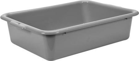 POJEMNIK DO WÓZKA SZARY PP 54x38,5x13,5CM | YG-09102