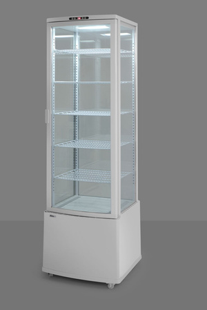 Witryna chłodnicza, 280 litrów, biała HENDI 233696