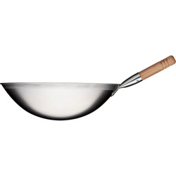 Wok pan, satin-finished steel, O 400 mm STALGAST 037400