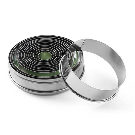 Forma do wycinania okrągła, gładka - zestaw 14 szt. w blistrze HENDI 673416