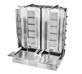 Gyros | opiekacz gazowy do kebaba podwójny | 5+5 palników | wsad 160kg  KLG225-T