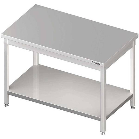 Stół centralny z półką 900x800x850 mm skręcany STALGAST MEBLE 980108090