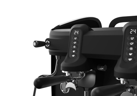 Ekspres kolbowy 2-grupowy | Black Moon 2GR Black | kolor czarny| 4 kW