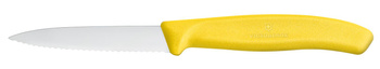 Victorinox Swiss Classic Nóż do jarzyn, ząbkowany, 80mm, żółty HENDI 6.7636.L118