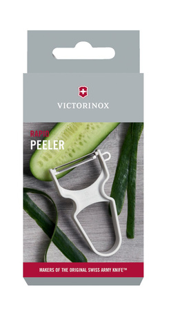 Victorinox obieraczka RAPID, rękojeść PP, ostrze gładkie, biała  | HENDI 6.0930
