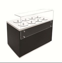 Dystrybutor do lodów | witryna do lodów Pozetti DV 8 | 8+6 tub | 1310x700x1200 mm |