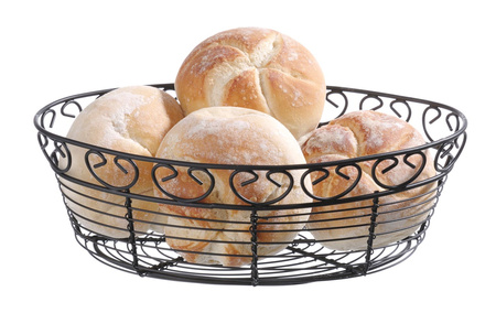 Koszyk Deco owalny czarny 255x160x80 mm HENDI 425879