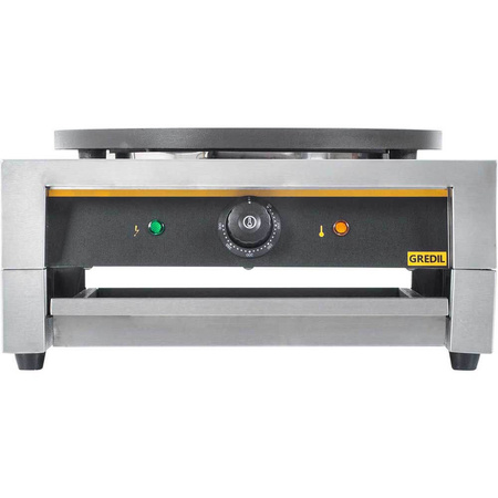 Naleśnikarka, płyta żeliwna z powłoką ceramiczną, Gredil, P 3 kW, U 230 V STALGAST 772281