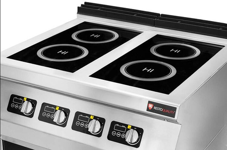 Kuchnia indukcyjna | 4-palnikowa | 12 kW | 400V | podstawa otwarta | linia 700 | RQ.PLS.7IND020 | outlet | RESTO QUALITY RQ.PLS.7IND020 outlet