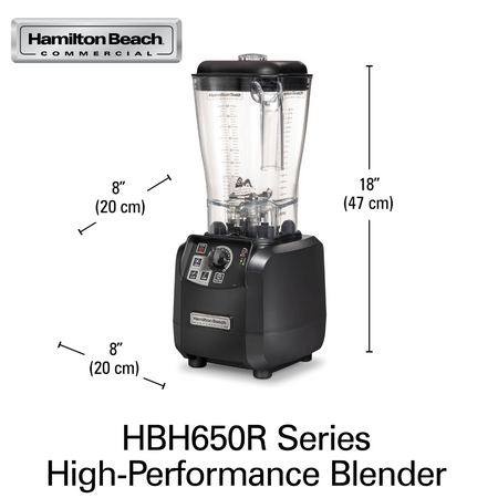 Blender barmański Tempest 1200W 1,8L WaveAction, Hamilton Beach HBH650R-CE