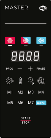 Piec konwekcyjno-parowy elektryczny | automatyczny system myjący | 6xGN2/3 | 6,3 kW | 400 V | Mychef Cook MASTER Compact 623E | RESTO QUALITY Cook MASTER Compact 623E