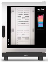 Piec konwekcyjno-parowy elektryczny | automatyczny system myjący | 10xGN2/1 | 27,9 kW | 400 V | Mychef iCook 102E TSC | System TSC - najwyższa stabilność temperatury