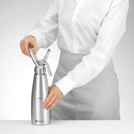 Syfon do bitej śmietany Profi Line ze stali nierdzewnej, 1l HENDI 588024