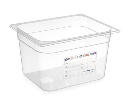 Pojemnik GN HACCP z polipropylenu 1/2 150 - bez pokrywki HENDI 880166