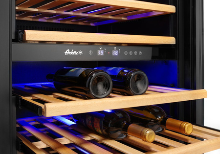 Lodówka do wina 2-strefowa, 72 butelki  | HENDI 237557