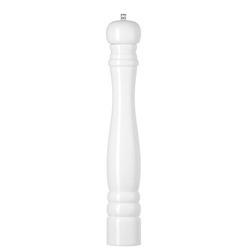 Młynek do soli drewniany, HENDI, biały, o65x(H)415mm  469583