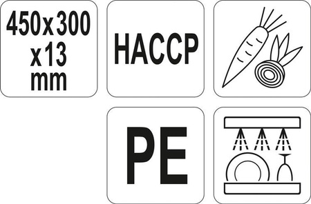 DESKA DO KROJENIA 450x300x13 ZIELONA
 | YG-02171